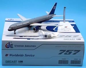 JC Wings 1:200 United Airlines Boeing B757-200 Diecast Aircraft Jet Modelo N537UA - Imagen 1 de 14