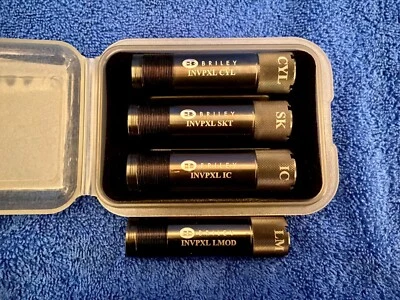 JUEGO DE 4 INVECTORES BRILEY ÓXIDO NEGRO MARRÓN + PLUS TUBOS OBTURADORES CON ESTUCHE Foto 1 de 4