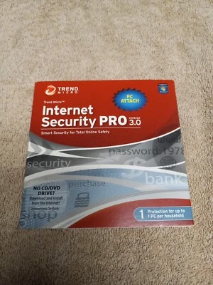 Trend Micro Internet Security Pro Version 3.0 NEW SEALED - Image 1 of 2