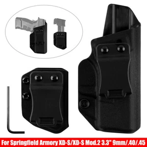 IWB Tactical Holster For Springfield Armory XD-S/XD-S Mod.2 3.3" 9mm .40/.45 ACP - Picture 1 of 10