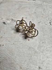 Vintage Los Castillo Screw Earrings .925 - Picture 1 of 4