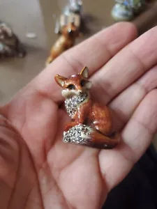 JAY STRONGWATER BABY DAMIAN FOX MINI FIGURINE SWAROVSKI CRYSTALS BRAND NEW BOX - Picture 1 of 10