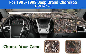 Dashboard Dash Mat Cover for 1996-1998 Jeep Grand Cherokee (TrueTimber Camo)