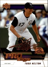 2005 Upper Deck Pro Sigs Baseball Card #29 Todd Helton