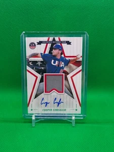 COOPER CONSIGLIO 2025 Panini Stars & Stripes Collegiate Patch Auto #SSM-CC - Picture 1 of 2