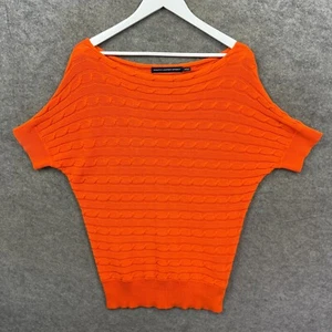 Ralph Lauren Sudadera Mujer Grande Naranja Deportiva Tejido con Cable Jersey Top - Imagen 1 de 9