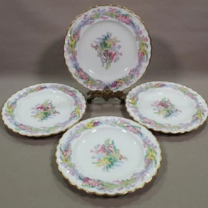 Copeland Floral Foxglove Salad Plates 8.5'' x 4 - Picture 1 of 12