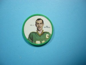 1968/69 SHIRRIFF PLASTIC NHL HOCKEY COIN #2 BOB WOYTOWICH SHARP!! 68/69 SHIRRIFF