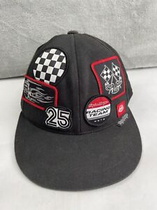 Troy Lee Designs Moto Racing Team Patch Hat 210 Flexfit Fitted Cap S/M Black