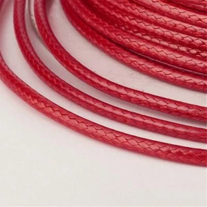 Jewellery Making Environmental Korean Waxed Polyester Cord, PearlPink, - Picture 1 of 12