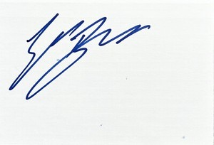 Eric Bana Signed In Person 4x6 Index Card In Top Loader - Authentic