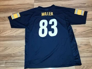 NFL Pittsburgh Steelers Black Heath Miller Jersey Youth Size Youth XL 18-20 - Picture 1 of 5