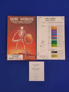 Esqueleto con Cimitarra y Escudo - Lost Worlds Fantasy Combat Book Juego - Imagen 1 de 2