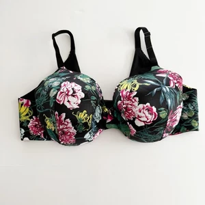 Cacique Size 44C Floral Back Smoother Lightly Lined Full Coverage Underwire Bra - Picture 1 of 9