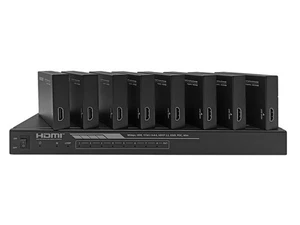 Monoprice Blackbird 4K@60Hz HDMI 2.0 1x8 Splitter Extender Complete Solution Kit - Picture 1 of 6