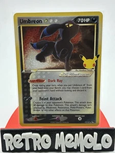 Umbreon Star Holo Rare 17/17 Celebrations: Classic Collection Pokemon Englisch LP - Bild 1 von 2