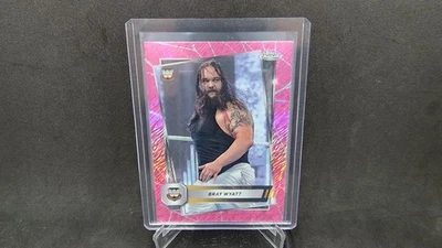 2025 Chrome WWE Bray Wyatt - Pink Shimmer Refractor #126 - Image 1 of 2