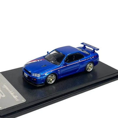 Modellino Auto MC Models 1/64 Nissan Skyline GT-R R34 V-Spec Nismo Livery - Immagine 1 di 4