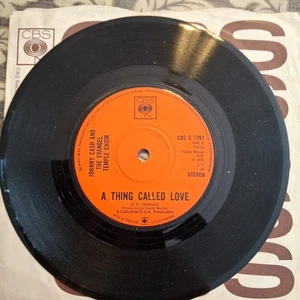 JOHNNY CASH "A THING CALLED LOVE" 45 RPM VINYL SINGLE 1972 - Picture 1 of 2