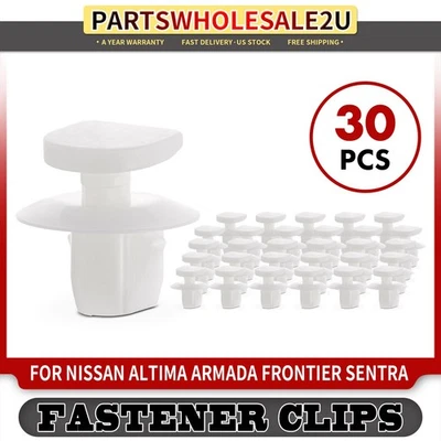 30 piezas de clips de retención de molduras de luz trasera de nailon para Nissan Altima Foto 1 de 4