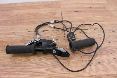 2004 YAMAHA YZF R6 Left Clip On / Handlebar w/ Heated Grips & Clutch Lever Assy - Image 1 of 4