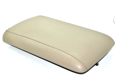💎 2003-2006 Ford Expedition console central apoio de braço tampa capa couro bege fabricante de equipamento original - Imagem 1 de 4