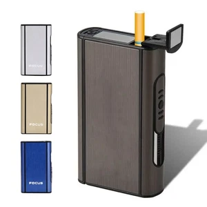 Automatic Ejection Tobacco Holder Portable Cigarette Case Smoking Metal Box - Bild 1 von 12
