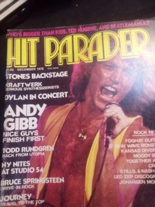 Hit Parader Magazine December 1978 Andy Gibb Kiss Centerfold - Picture 1 of 3