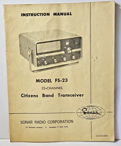 Transceptor de radio SONAR CB modelo FS-23 / 23 canales 44-010-020A - Imagen 1 de 8