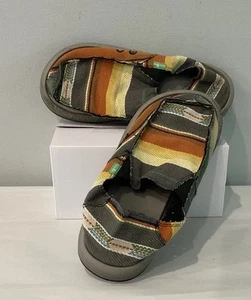 Herren Sanuk Sidewalk Surfer Herren Größe 7 Freizeit Leinen Schuhe Halbschuhe Multic. / Fehler - Bild 1 von 8