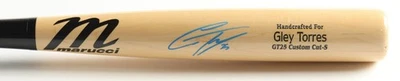 Bate de béisbol modelo jugador Marucci firmado por Gleyber Torres (Beckett) Tigres de Detroit Foto 1 de 4