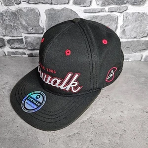 Sombrero Airwalk Snap Back Talla Única Lavado Negro Rojo Uno Patinaje Exterior Patín - Imagen 1 de 9