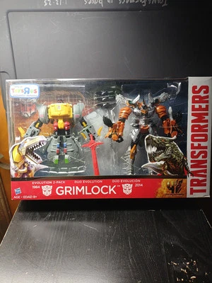 **BRAND NEW** Transformers Age of Extinction Grimlock Evolution 2 Figure Set - Image 1 of 2