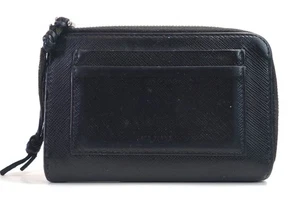 PRADA Geldbörse schwarz Saffiano Leder mit Reißverschluss Made in Italy RAR - Bild 1 von 7