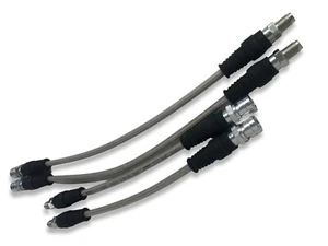 Porsche Brake Lines for 356A - PMB DirectFit Stainless Steel Set of 4 – (1950-59 - Picture 1 of 8