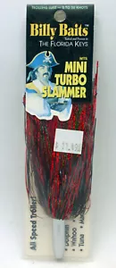 Billy Baits Mini Turbo Slammer Trolling Lure Black/Red/Red MTS17 - Picture 1 of 2