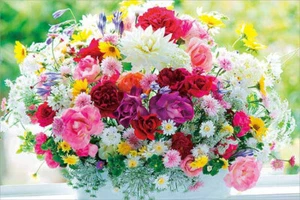 Rompecabezas Flor Colorida Paleta 1000 Piezas APPLE ONE 1000-758 - Imagen 1 de 1