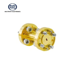 WR8 Waveguide Straight Section, 92.2-140.0 GHz, UG-387/U-M, Gold plating - Imagen 1 de 6