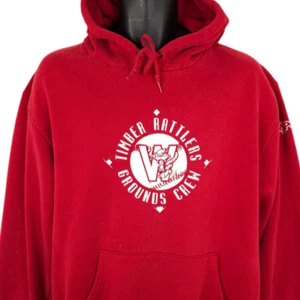 Vintage Wisconsin Timber Rattlers Sweatshirt Hoodie Mens Size Large Red MiLB - Picture 1 of 10