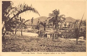 Angola - HANHA DO NORTE - Puente nativo sobre el río Cubal - Publ. desconocido - Imagen 1 de 2