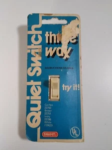 Interruttore luce Leviton vintage anni 70 silenzioso avorio filo rame solo snapit USA - Foto 1 di 10