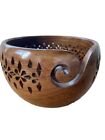 Wooden Yarn Bowl Hand Made Rosewood Wood For Knitting & Crochet Yarn Holder Gift