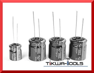 Set Riparazione BMW E60 E61 NAVI CCC Condensatore 3300uF 18x20 + 1000uF Elko Serie 5 - Foto 1 di 3