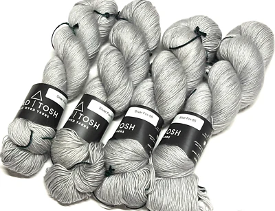 SILVER FOX-65 4 4oz Skeins 1,680yd Madelinetosh TOSH MO LIGHT Merino Mohair YARN - Image 1 of 4