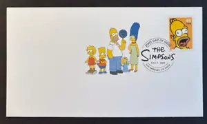 #4399 Homer Simpson FDC with USPS Digital cancel - Picture 1 of 1