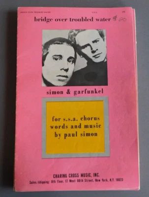 Bridge Over Troubled Water - Simon & Garfunkel - Partituras SSA Chorus 1970 Foto 1 de 4
