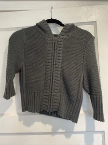 2007 Twenty One Damen Strick Cropped Kapuze Shrug Größe Medium - Bild 1 von 5