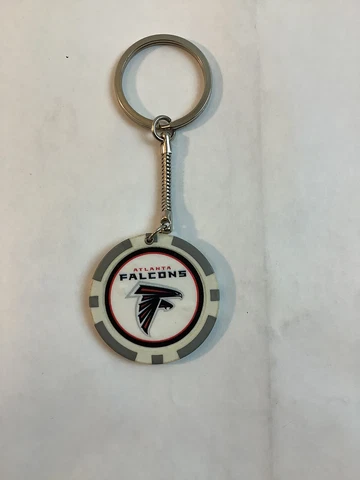 Atlanta Falcons Poker Chip Keychain Key Chain NFL Cover