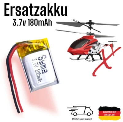 3,7 V 180 mAh Ersatzakku für Syma S107G RC Mini Indoor Helikopter - Bild 1 von 4