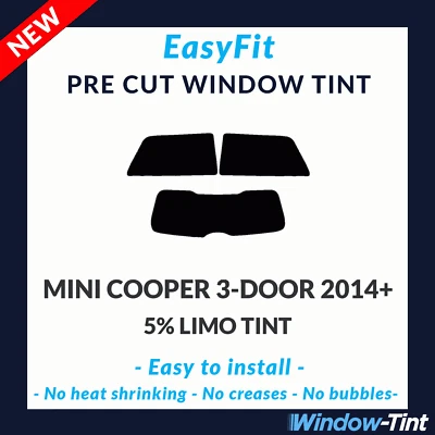 Easyfit Static Vor Cut Getönt für Mini Cooper 3-door Klappe 2014 5% Limo Heck - Bild 1 von 3